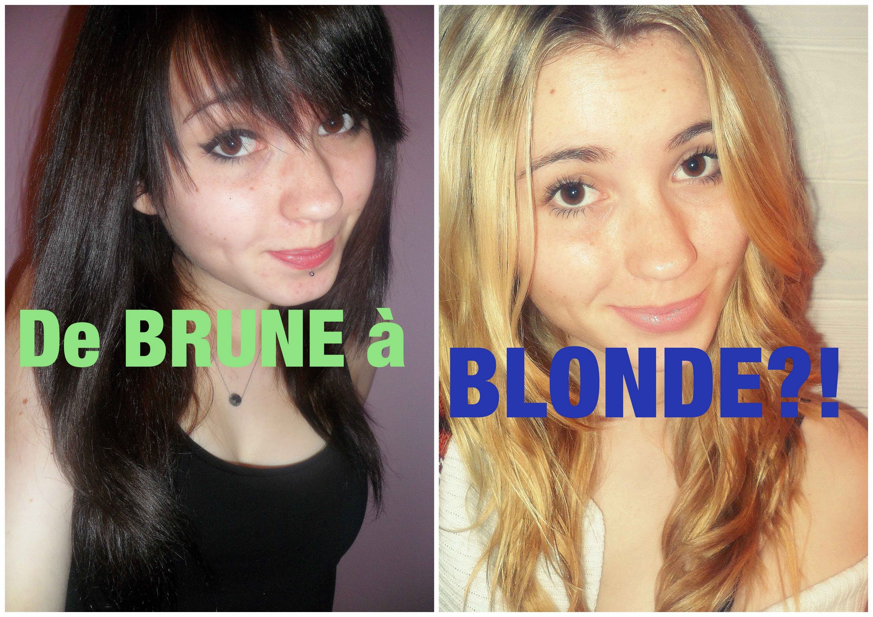 Passer de brune à blonde